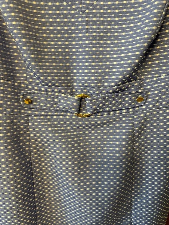 Chelsea Rose dress in colorful pattern with gold accents - 14 - Picture 3 of 7